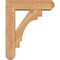 Ekena Millwork Merced Craftsman Smooth Bracket w/ Offset Brace, Western Red Cedar, 5 1/2"W x 18"D x 22"H BKT0604X18X22MRC04SWR - alternate 2